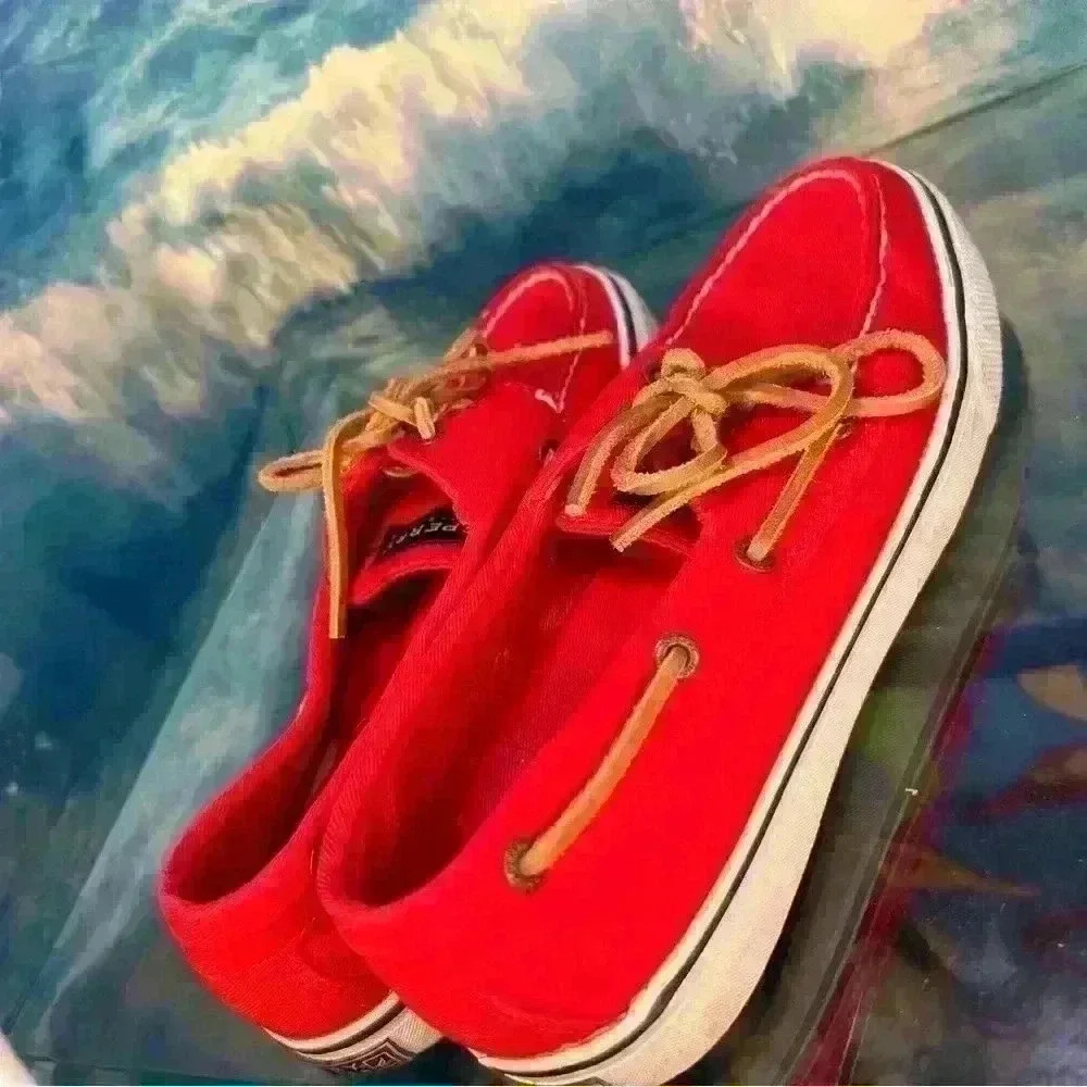 Red Sperry’s Topsider Boat Shoe - Picture 15 of 16